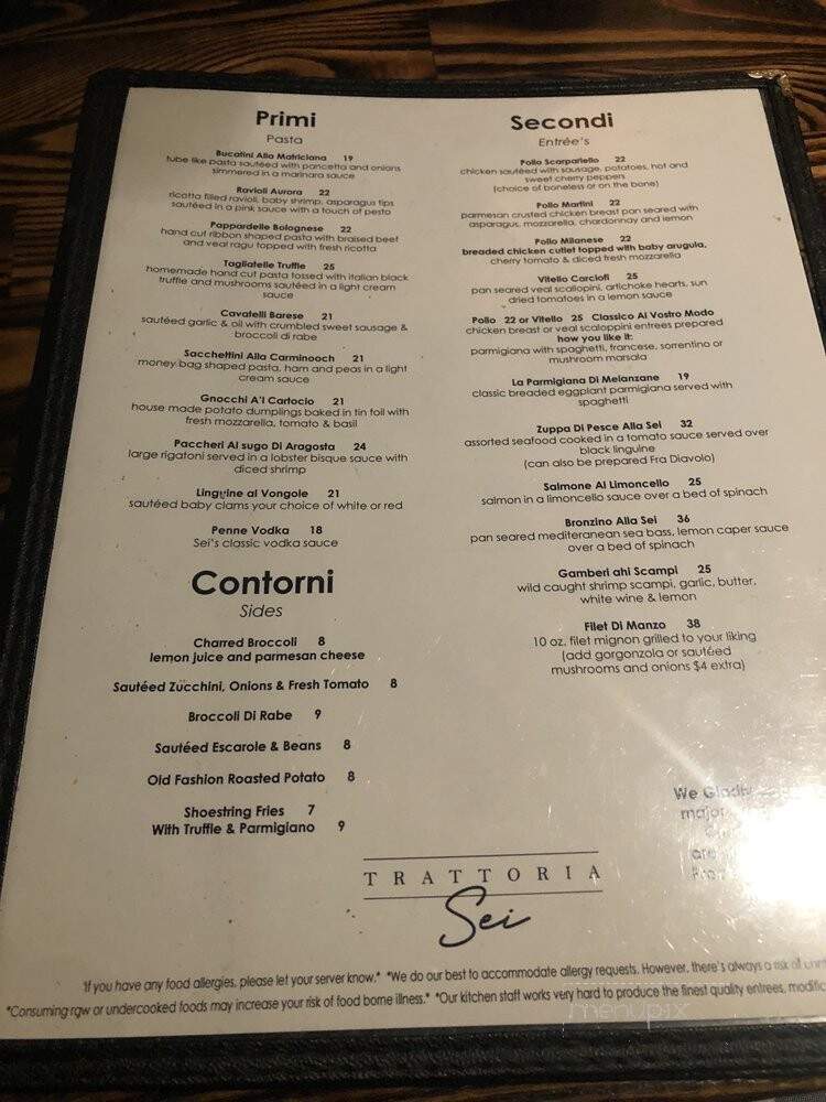 Trattoria Sei - Mahopac, NY