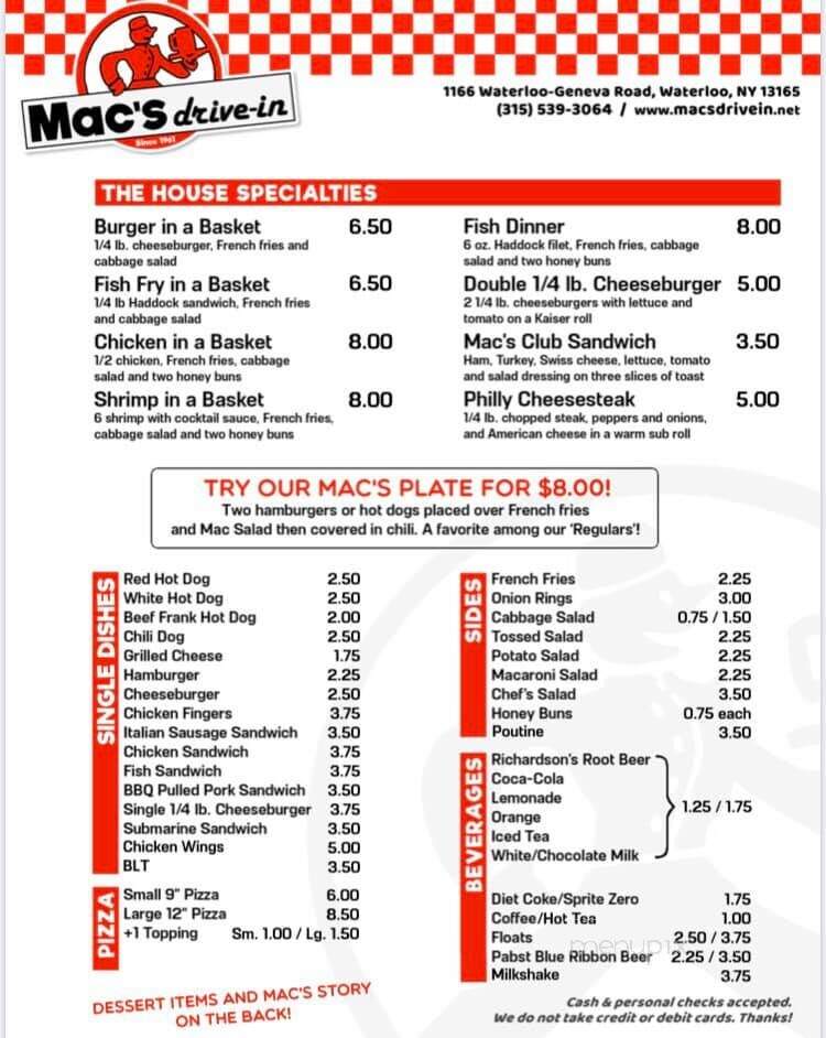 Mac's Drive-In - Waterloo, NY