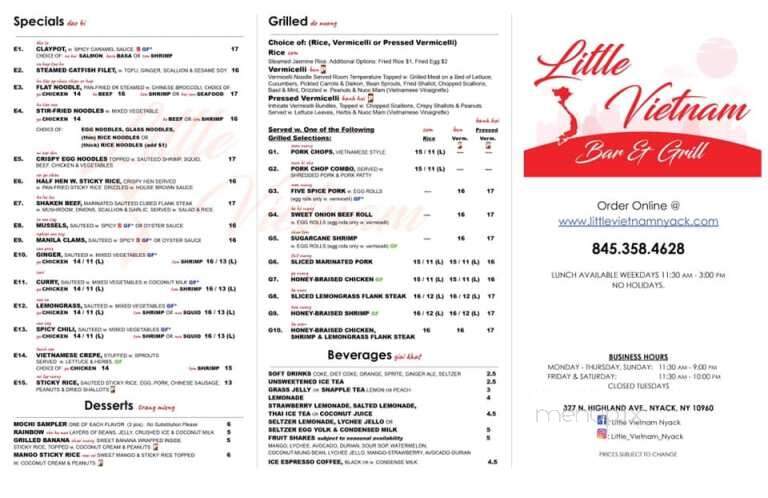 Little Vietnam Bar & Grill - Nyack, NY