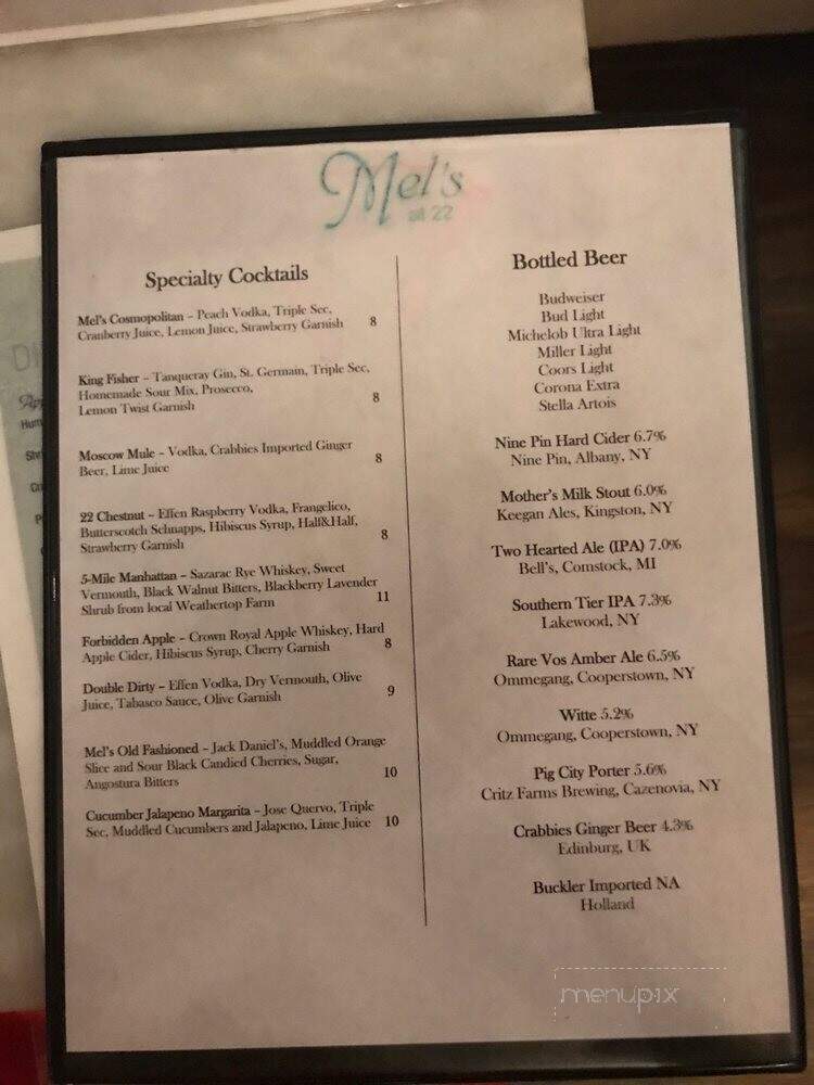 Mel's at 22 - Cooperstown, NY