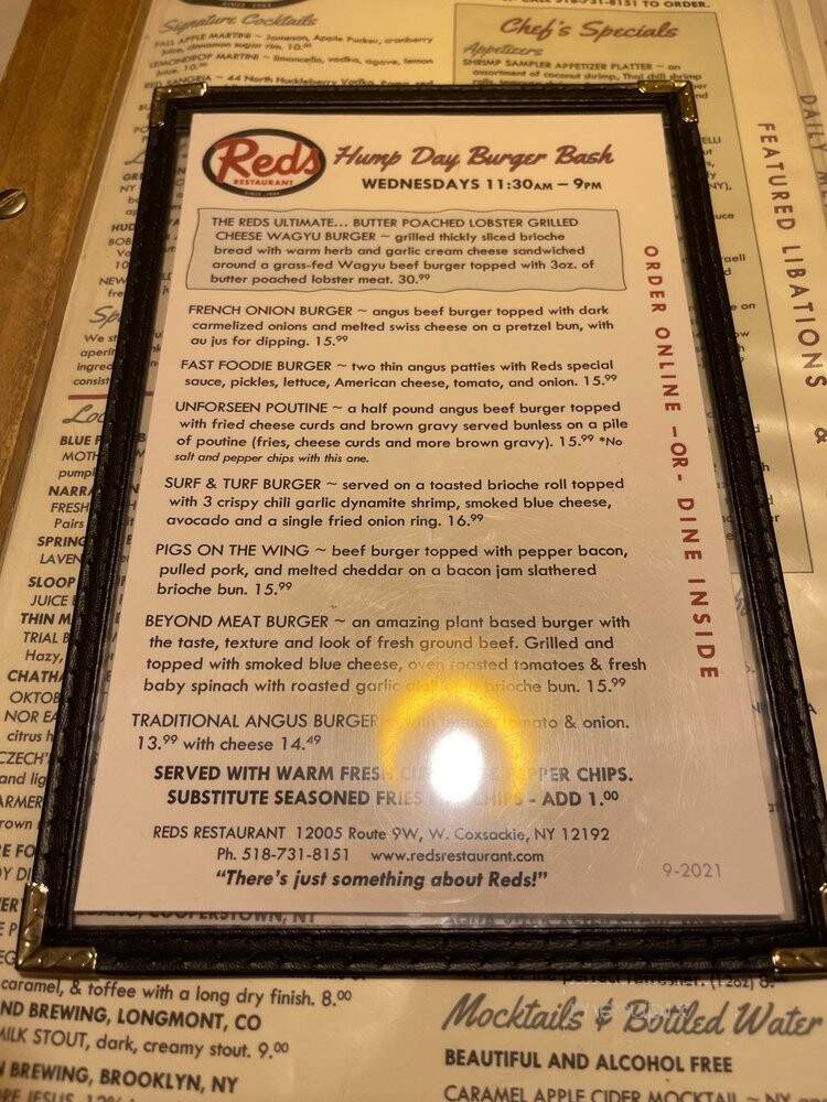 Reds Restaurant - West Coxsackie, NY