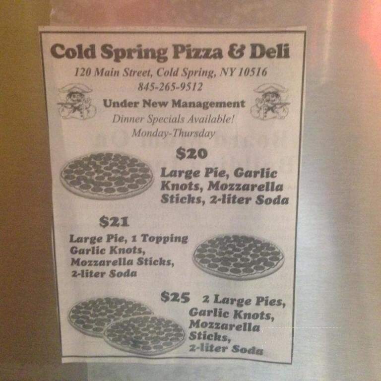 Cold Spring Pizza - Cold Spring, NY