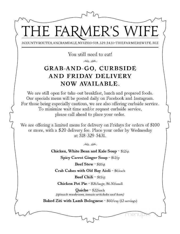 Farmer's Wife, The - Ancramdale, NY