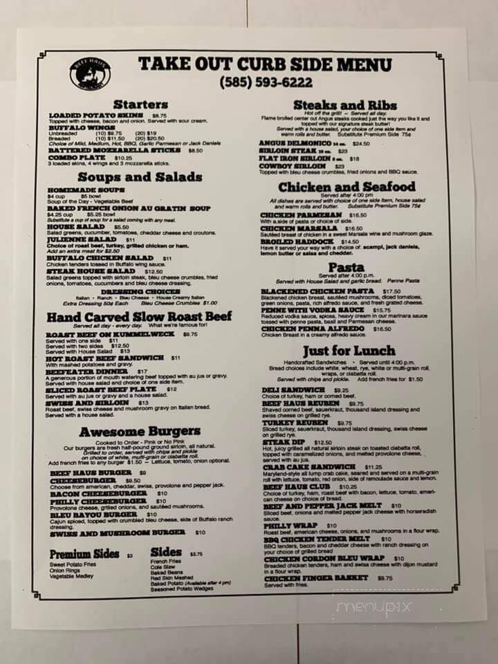 Beef Haus - Wellsville, NY