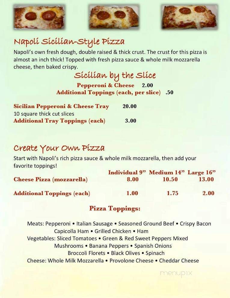 Napoli Pizza - Olean, NY