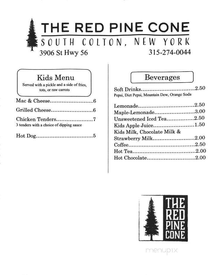 The Red Pine Cone - South Colton, NY