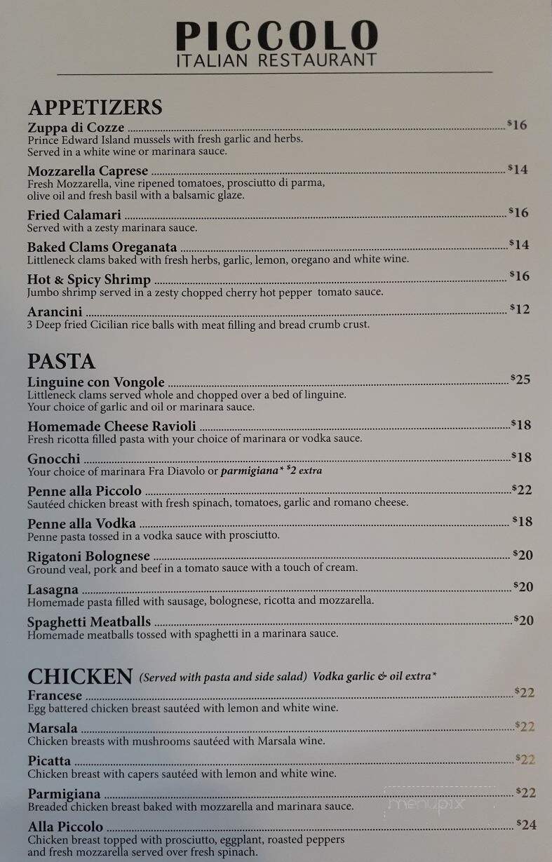 Piccolo Italian Restaurant - Catskill, NY