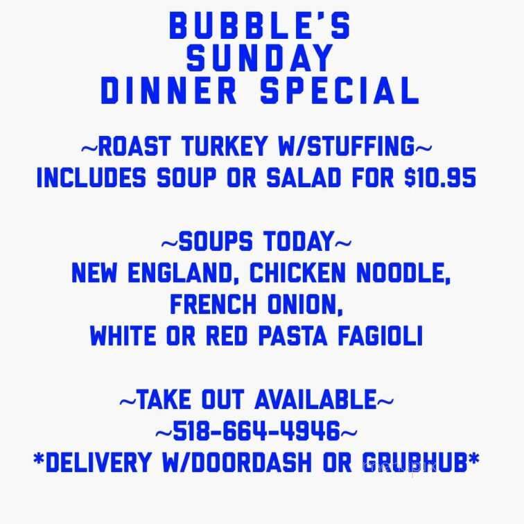 Bubbles Restaurant - Mechanicville, NY