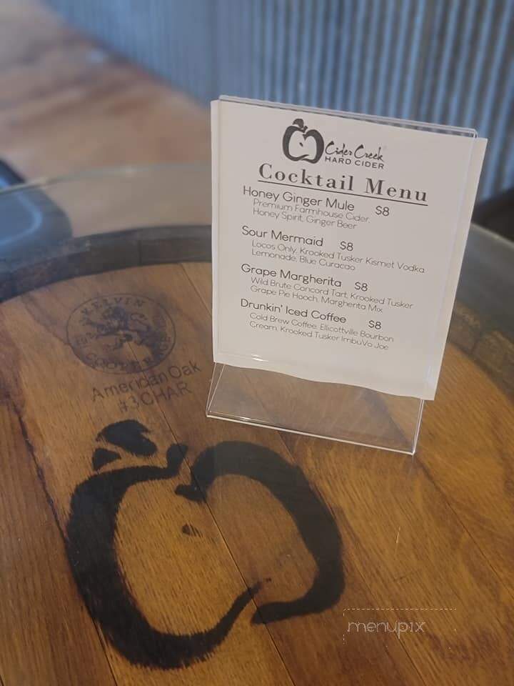 Cider Creek Hard Cider - Hammondsport, NY