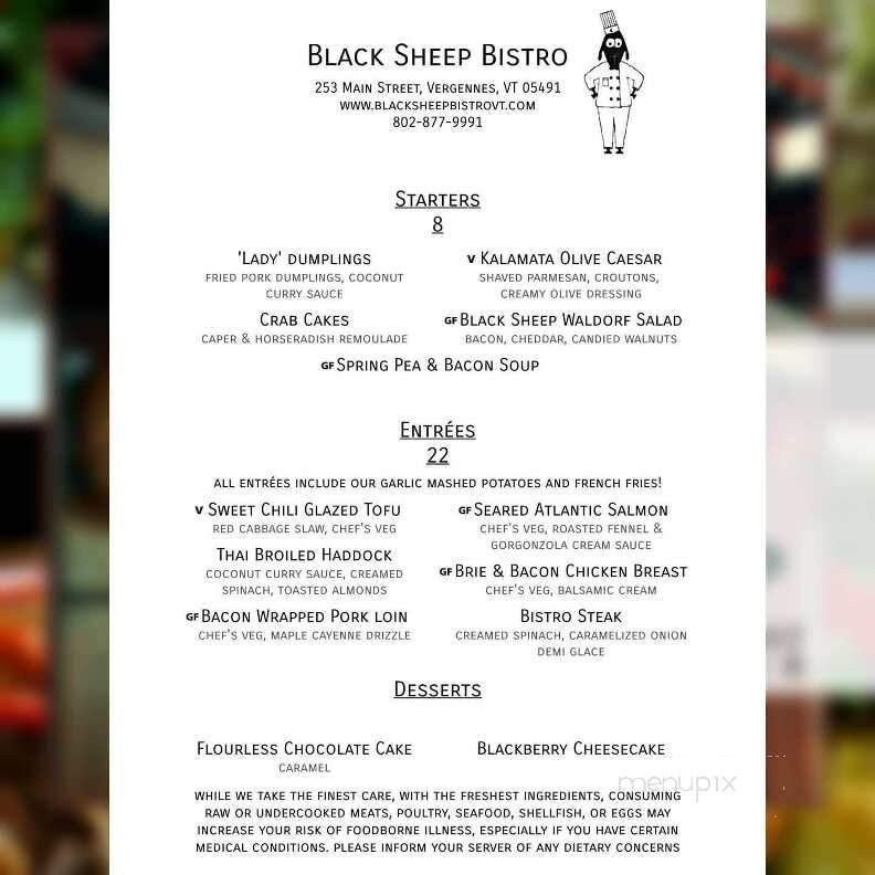 Black Sheep Bistro - Vergennes, VT