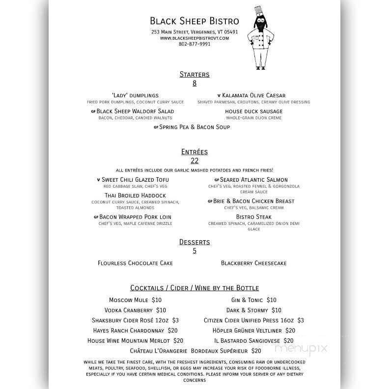 Black Sheep Bistro - Vergennes, VT