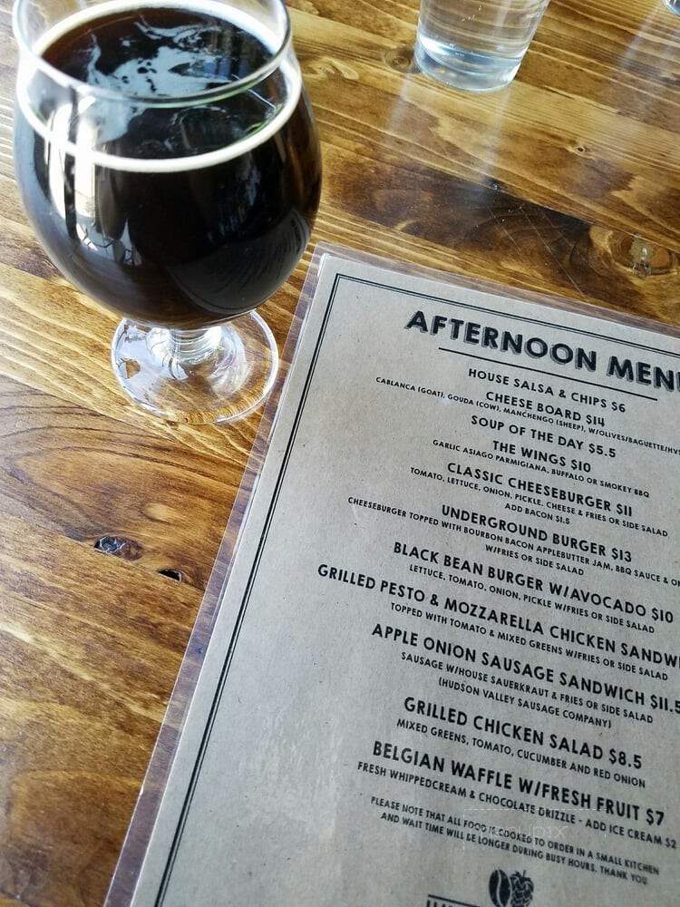 Underground Coffee & Ales - Highland, NY