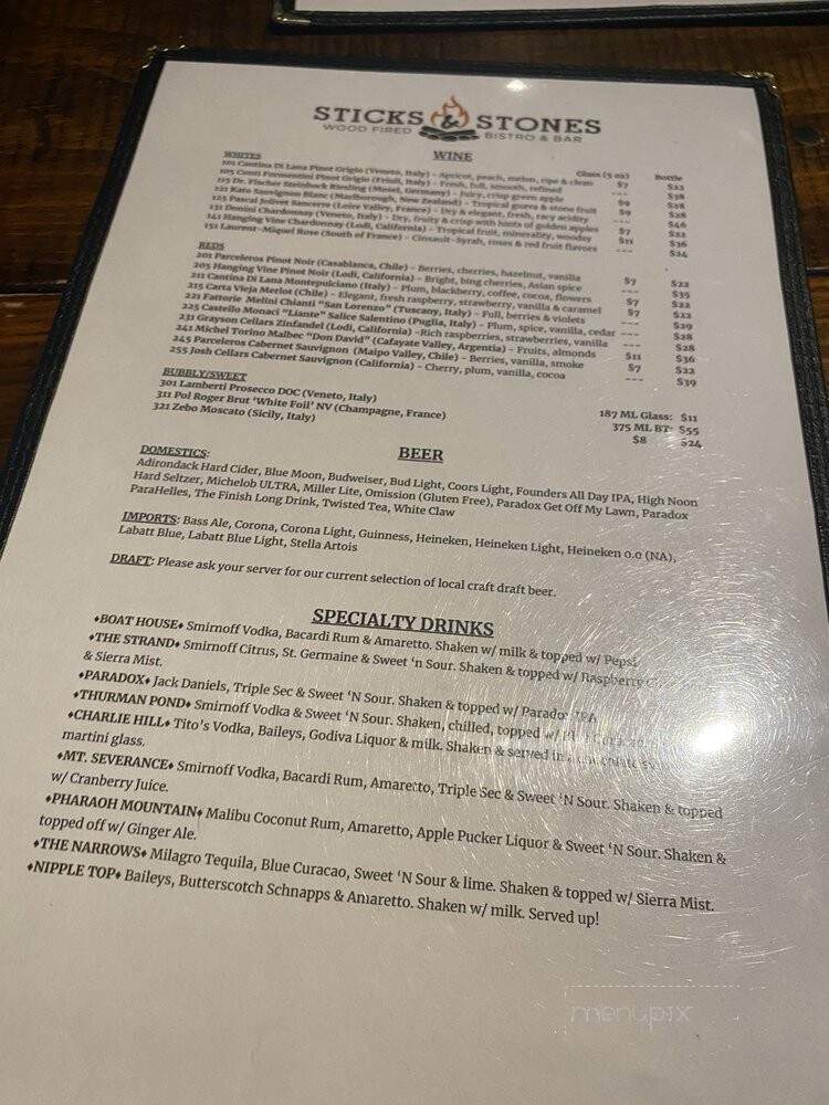 Sticks & Stones Bistro & Bar - Schroon Lake, NY