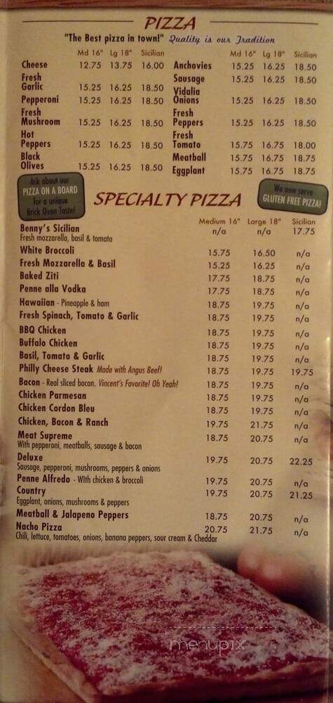 Benny's Pizzeria - Stone Ridge, NY