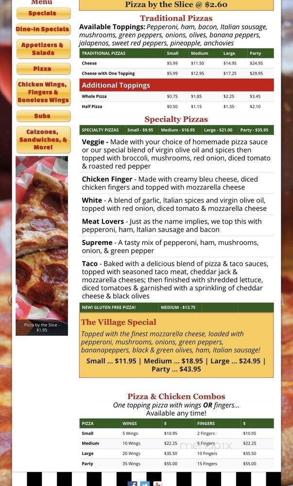 Pizza Village - Dunkirk, NY