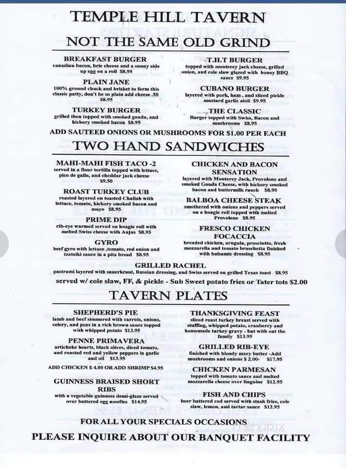 Temple Hill Tavern & Catering - New Windsor, NY