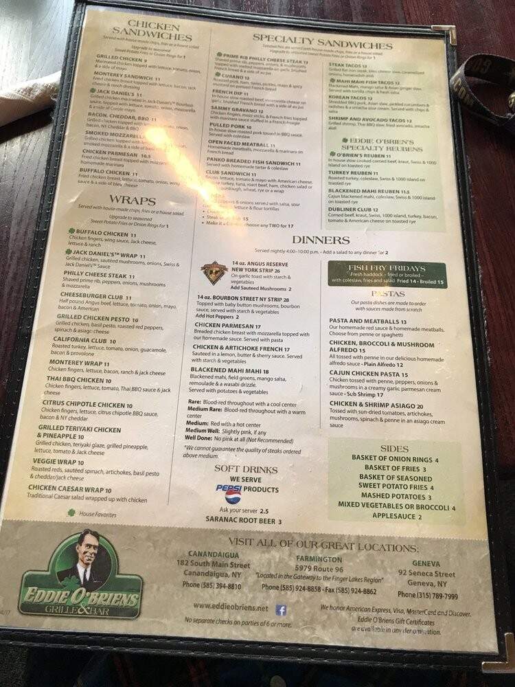 Eddie O'Briens - Farmington, NY