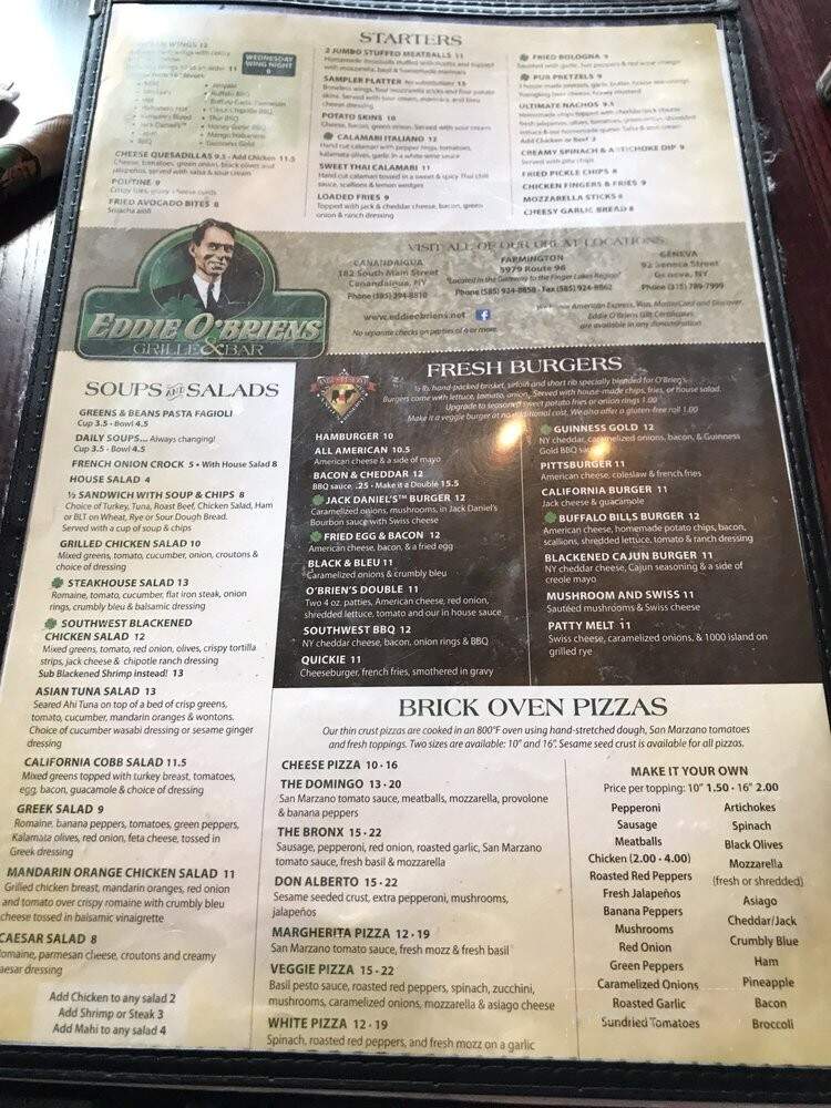 Eddie O'Briens - Farmington, NY