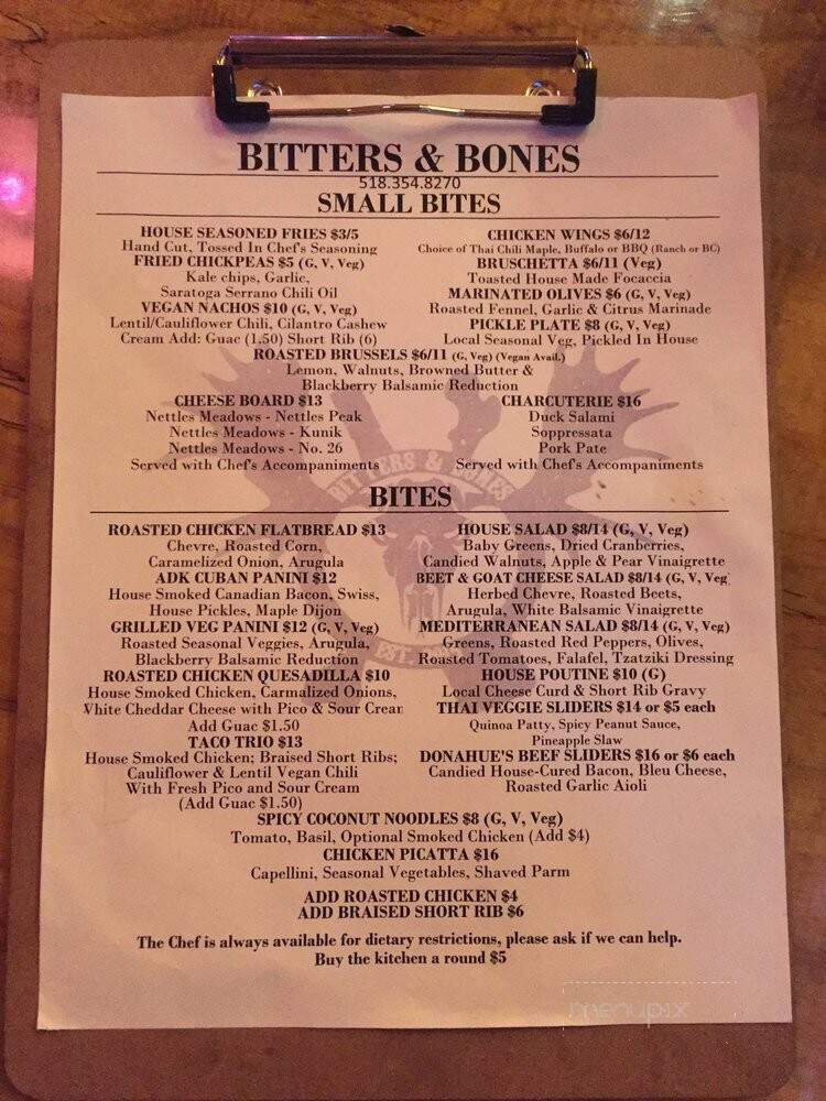 Bitters & Bones - Saranac Lake, NY