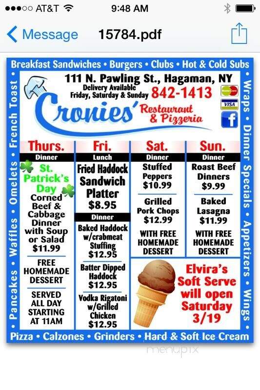 Cronies - Hagaman, NY