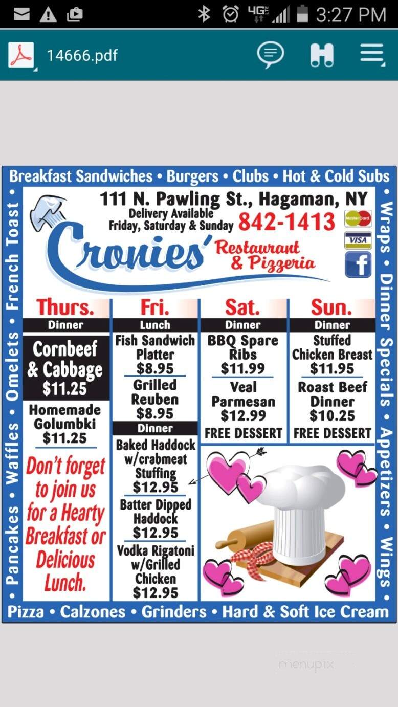 Cronies - Hagaman, NY