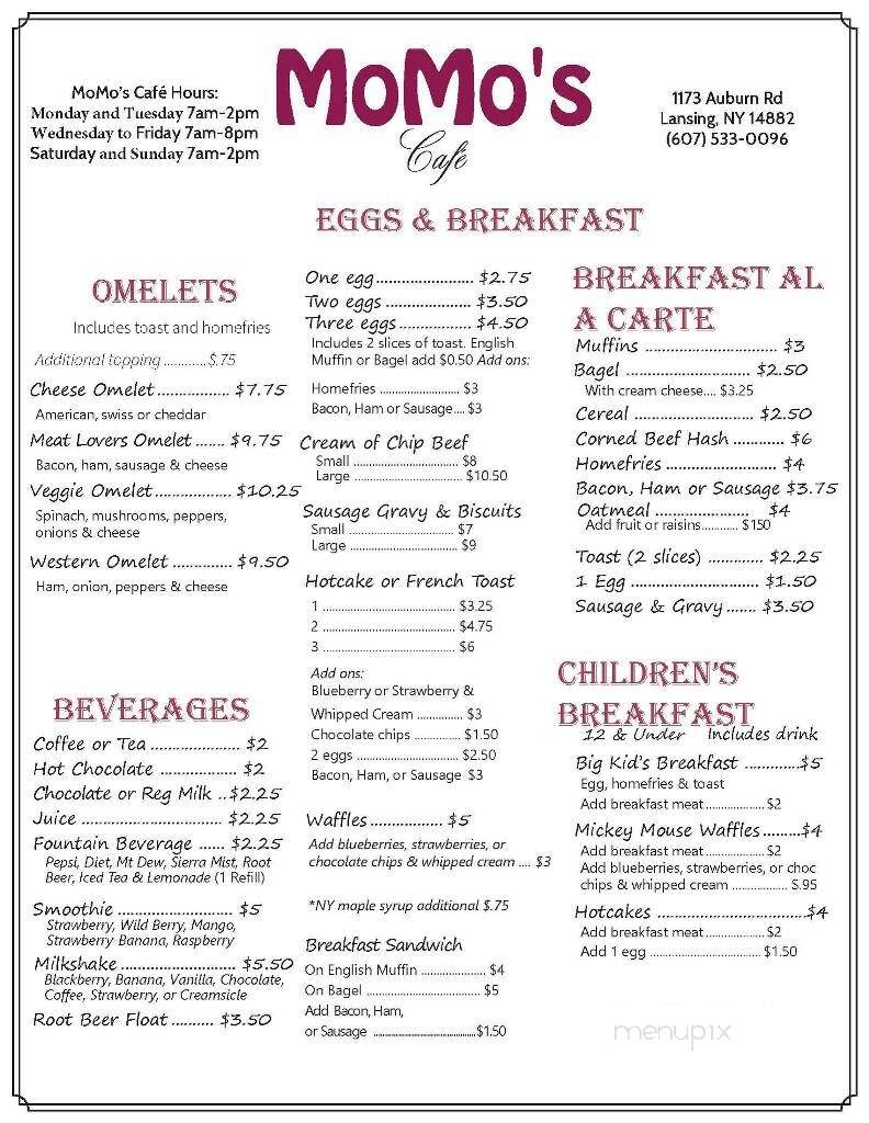 MoMo's Cafe - Lansing, NY