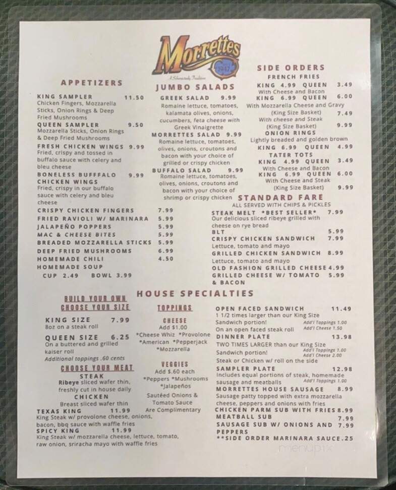 Morrette's King Steak House - Schenectady, NY