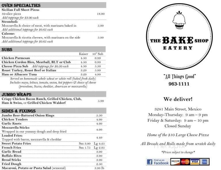 The Bake Shop Eatery - Mexico, NY