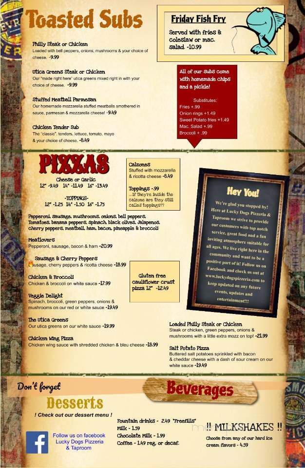 Lucky Dogs Pizzeria & Taproom - Canastota, NY