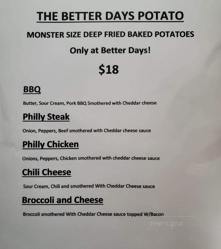 Better Days Pub & Eatery - Wellsville, NY