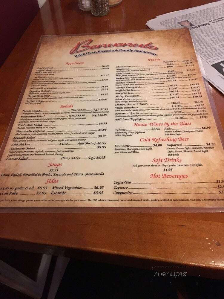 Benvenuto Pizza Restaurant - Mahopac, NY