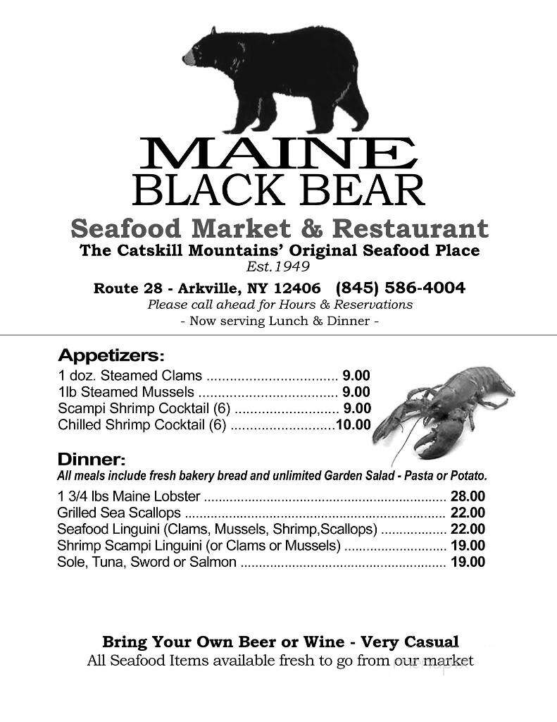 Maine Black Bear - Arkville, NY