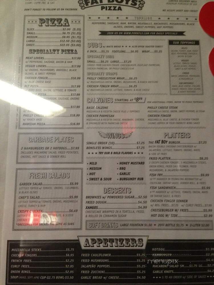 Fat Boy's Pizzeria - Phelps, NY