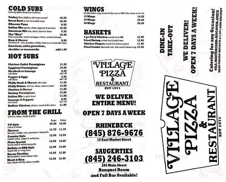 Village Pizzeria - Saugerties, NY