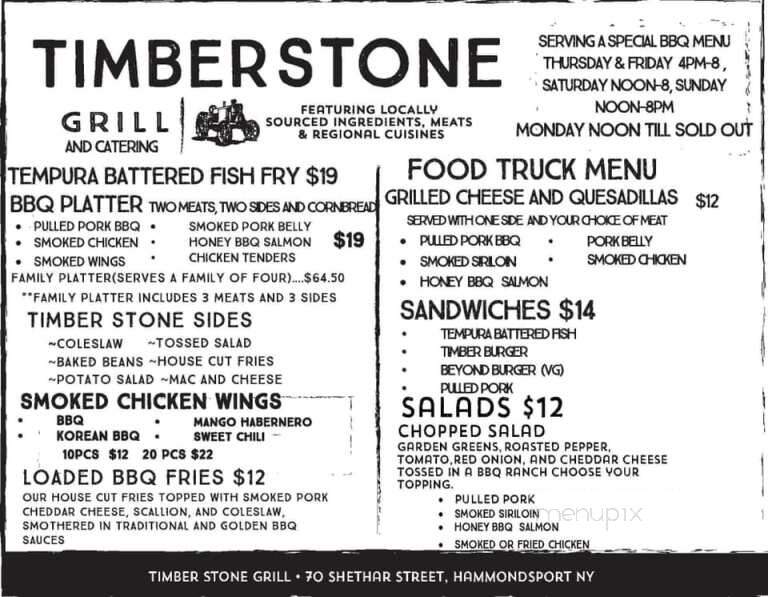 Timber Stone Grill - Hammondsport, NY