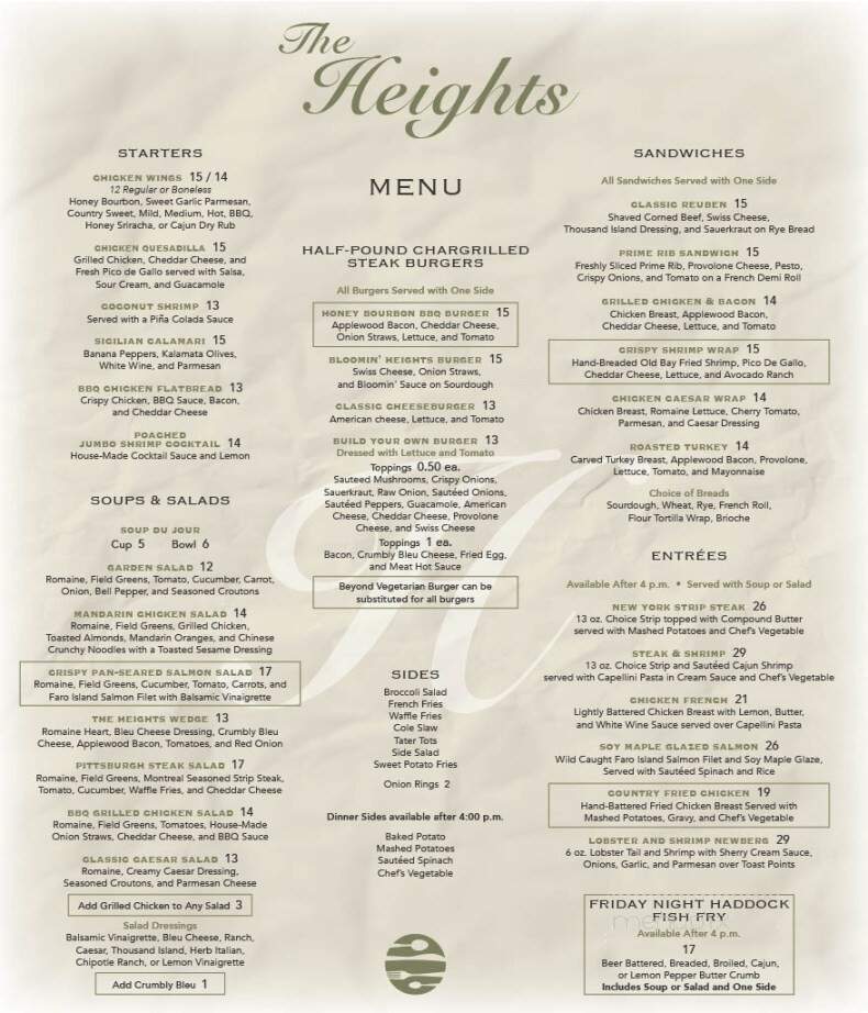 The Heights Restaurant At Sodus Bay - Sodus Point, NY