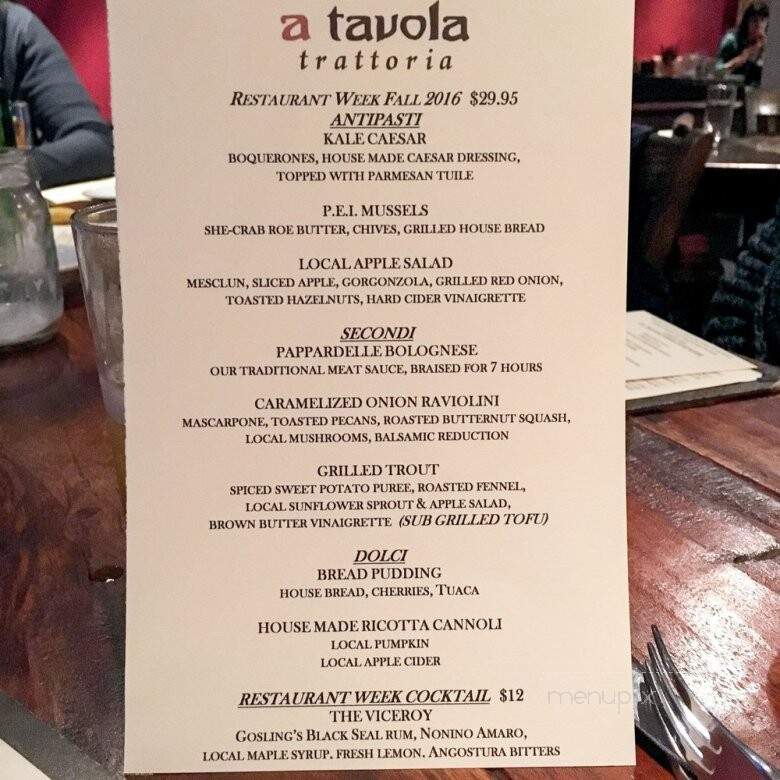 A Tavola Trattoria - New Paltz, NY