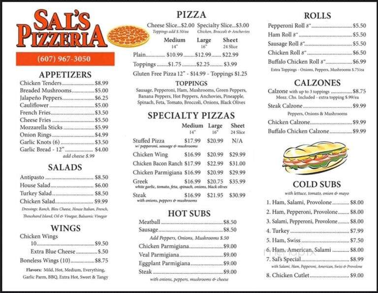 Sal's Pizzeria of Bainbridge - Bainbridge, NY