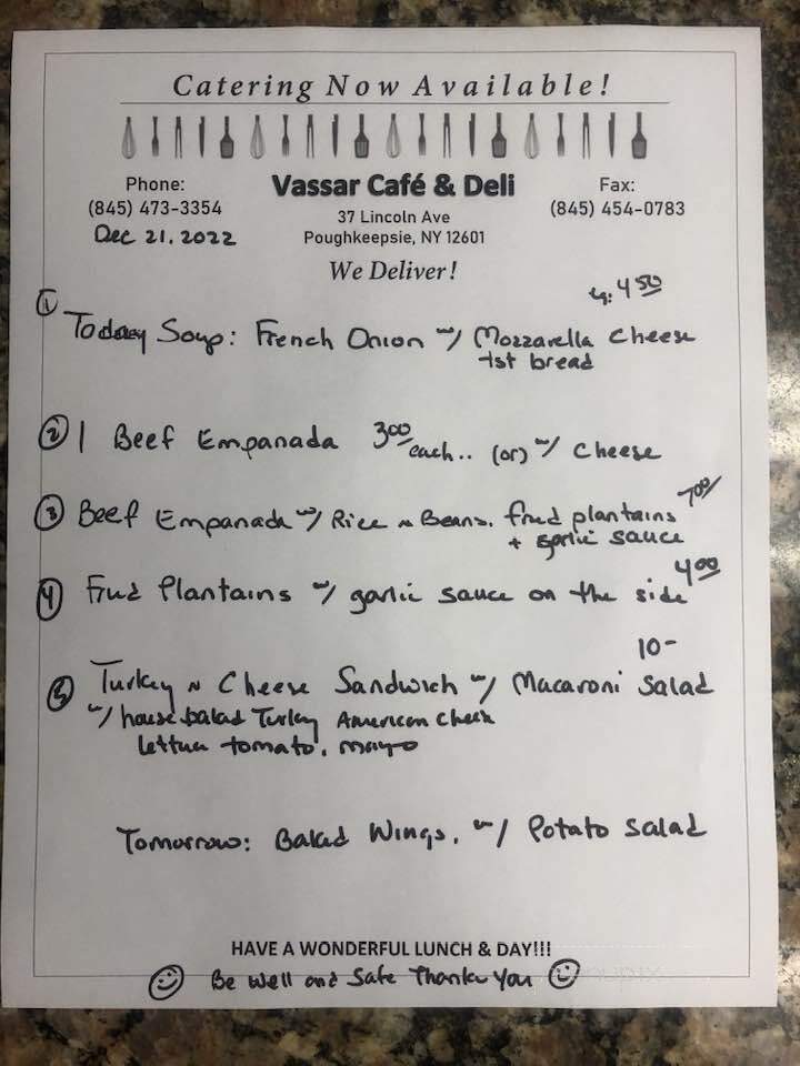 Vassar Cafe & Deli - Poughkeepsie, NY