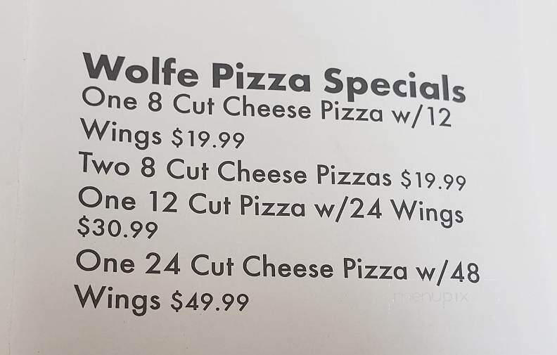 Wolfe's Pizzaria - Duanesburg, NY