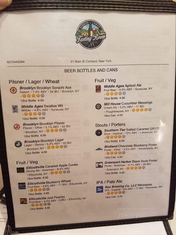 Finger Lakes Tasting Room - Cortland, NY