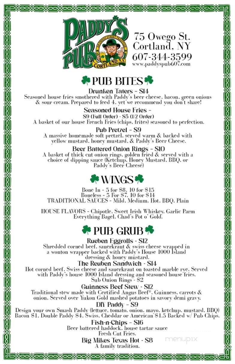 Paddy's Pub - Cortland, NY