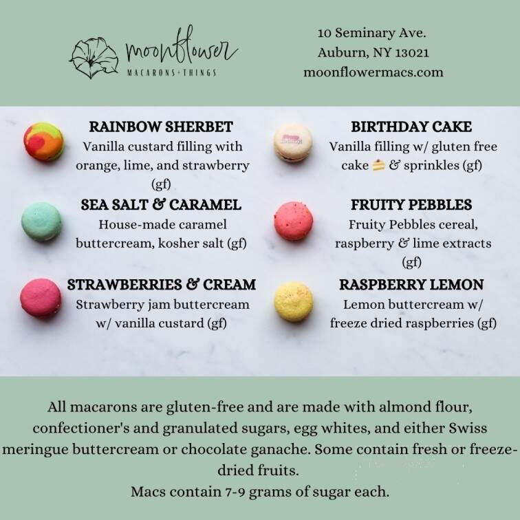 Moonflower Macarons - Auburn, NY