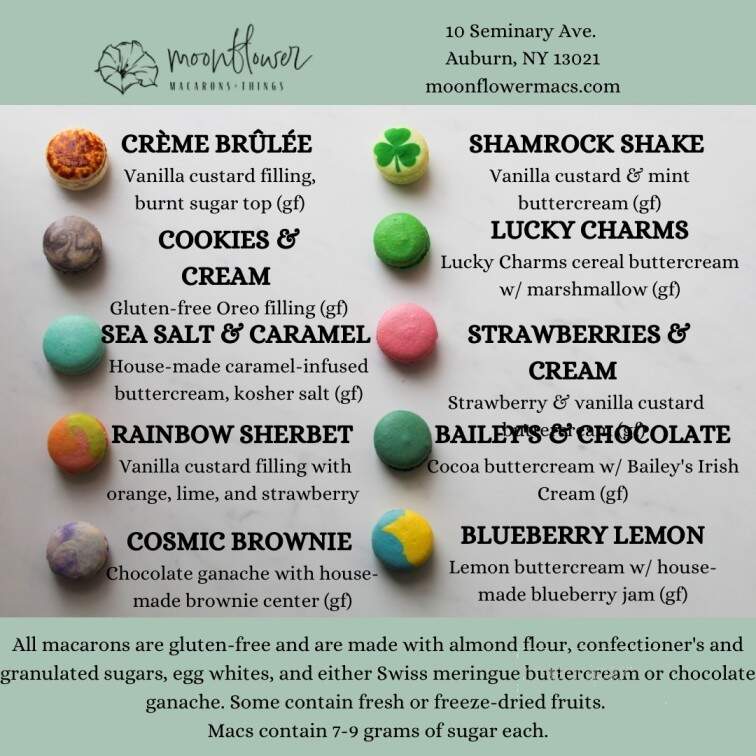 Moonflower Macarons - Auburn, NY