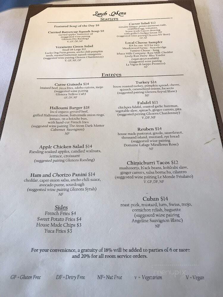 Veraisons Restaurant - Dundee, NY