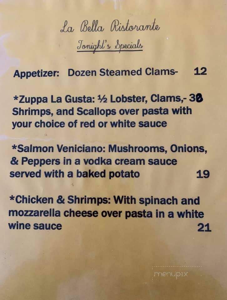 La Bella Ristorante - Saranac Lake, NY