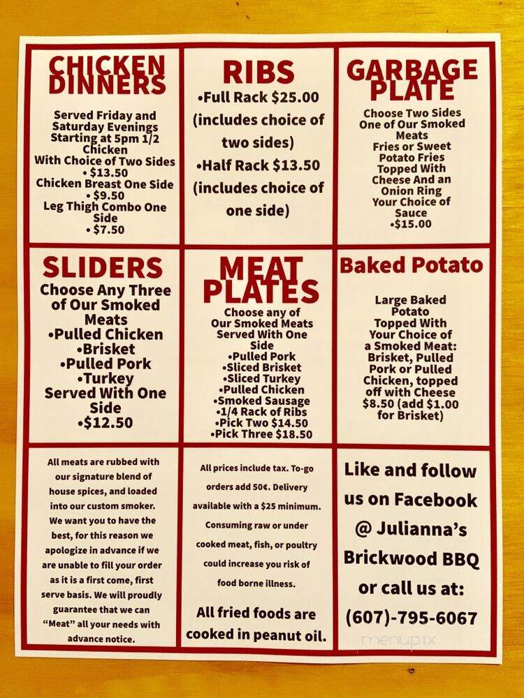 Julianna's Brickwood BBQ - Horseheads, NY