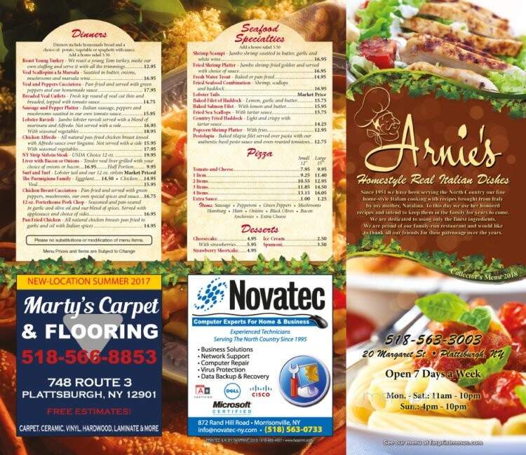 Arnie's Restaurant - Plattsburgh, NY