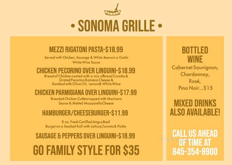 Sonoma Grill - Thiells, NY