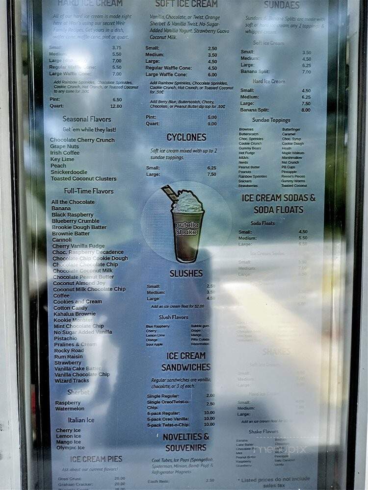 Weir's Dairy Bar - Salisbury Mills, NY